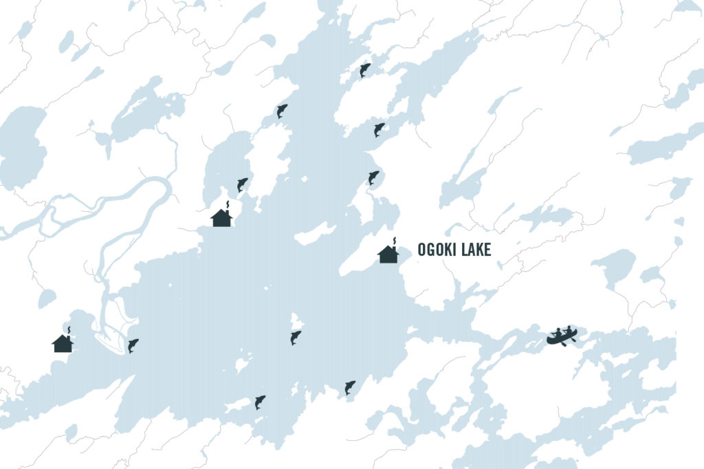 Ogoki Lake Outposts map