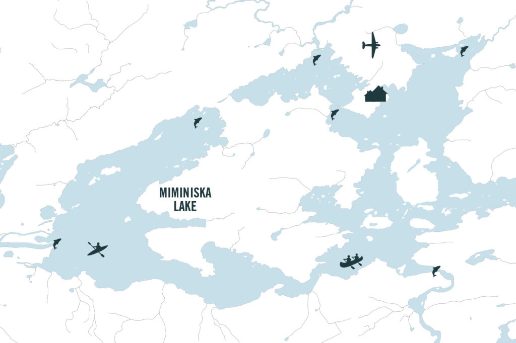 Miminiska Lodge map